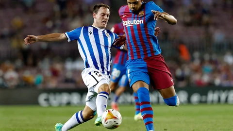 Jon Bautista con la Real Sociedad.