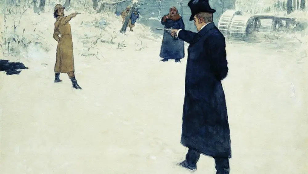 &quot;Duelo en la nieve&quot;, de Ilya Repin