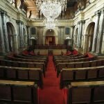 Vista del salón de sesiones del Parlament de Cataluña