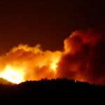 Imagen del incendio en la localidad castellonense
