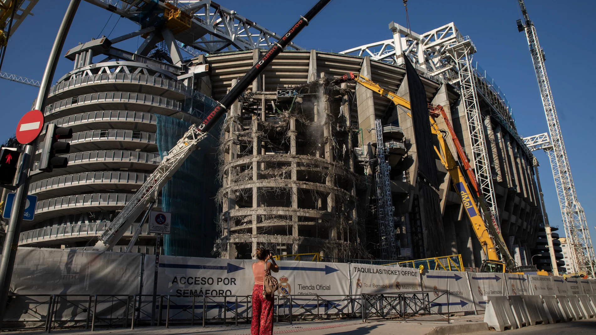 Obras en el Santiago Bernabéu