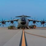 El avión A400M que ha viajado a Kabul