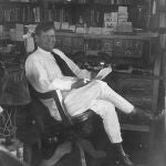 Jack London en el despacho donde escribía sus historias