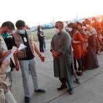 Llega a Madrid el avión con evacuados