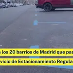 Éstos son los 20 barrios de Madrid que pasarán a tener Servicio de Estacionamiento Regulado