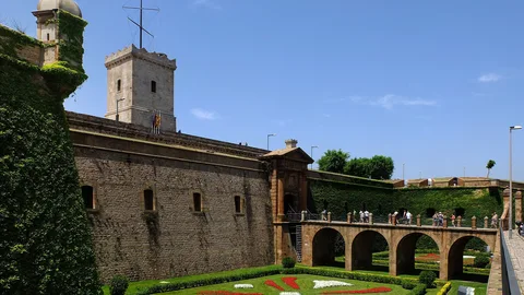 Una imagen del castillo de Montjuïc