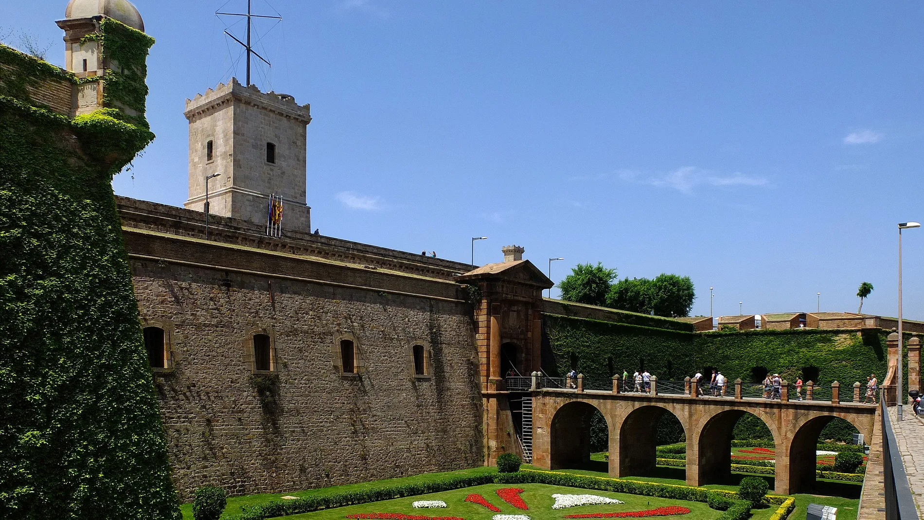 Una imagen del castillo de Montjuïc