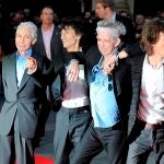 Los Rolling Stones, de izda, a dcha. Charlie Watts, Ronnie Wood, Keith Richards y Mick Jagger, en Londres