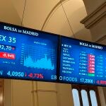 El Ibex 35, el principal índice de la Bolsa española, acentuó su caída en el tramo final de la sesión