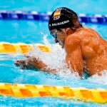 Óscar Salguero, plata en los 100 metros braza, clase SB8 de discapacitados físicos