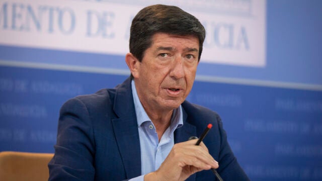 El presidente del Grupo Parlamentario de Ciudadanos y vicepresidente de la Junta, Juan Marín. María José López / Europa Press