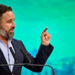 El presidente de Vox, Santiago Abascal