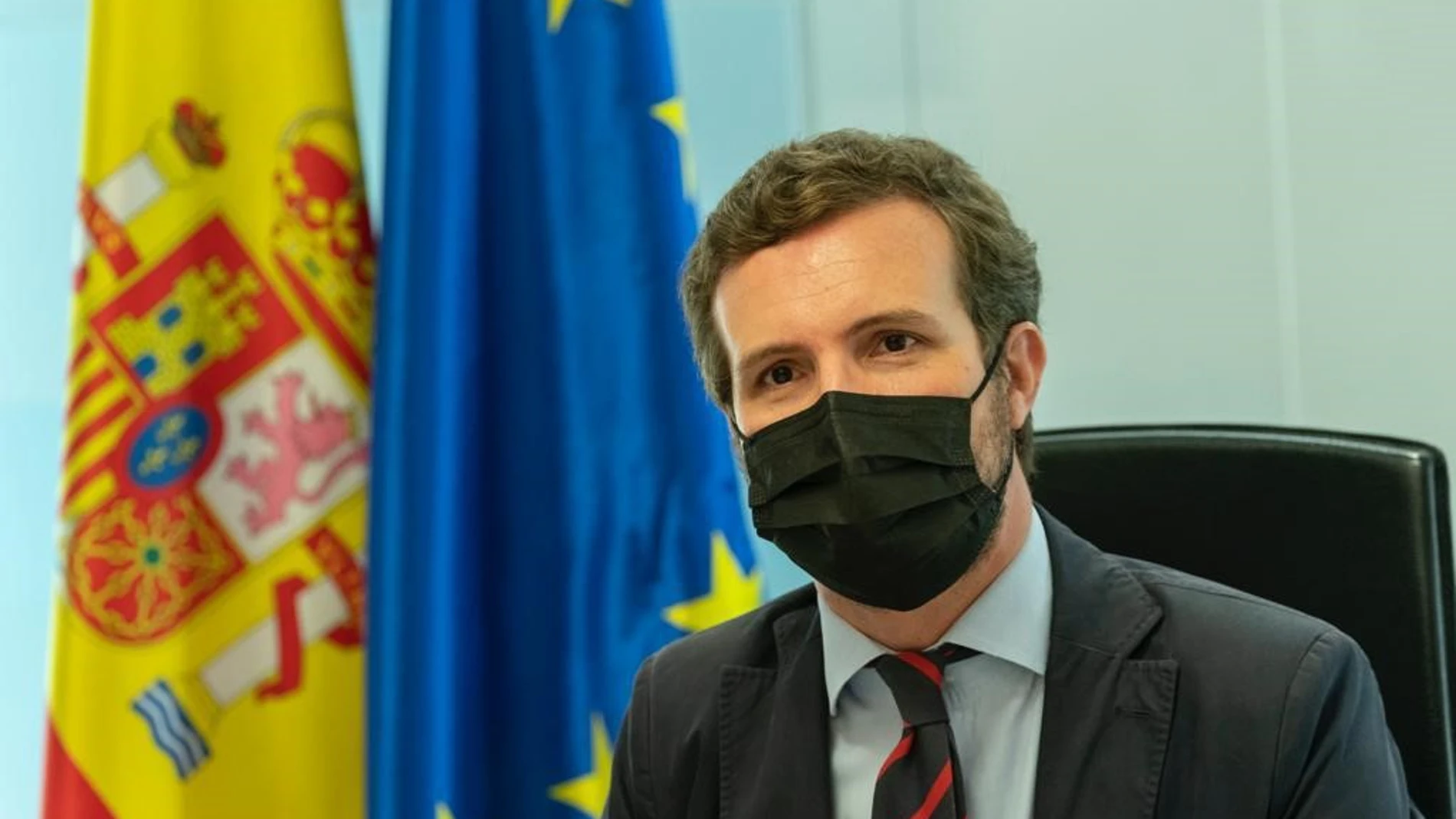 El líder del PP, Pablo Casado, preside la reunión del Comité de Dirección del PP