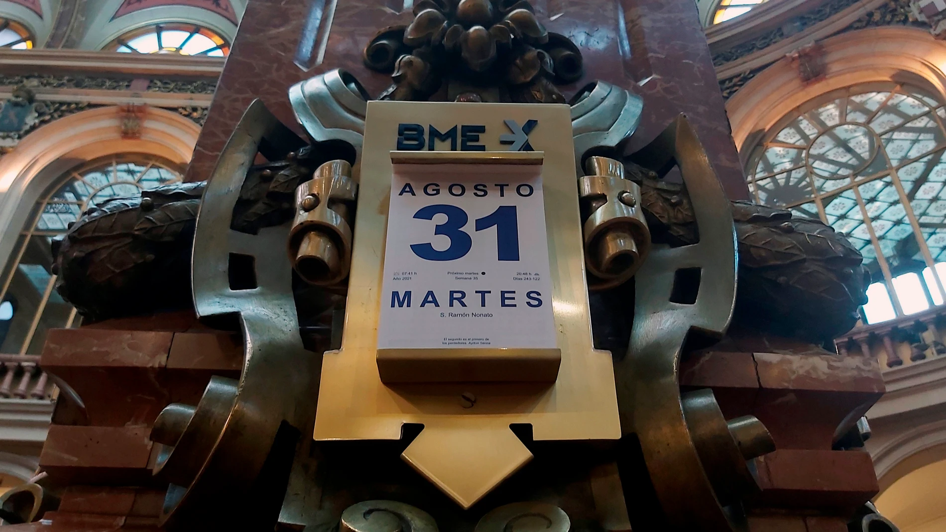 La Bolsa española este martes 31 de agosto
