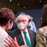 El ministro de Universidades, Manuel Castells, en un acto para abrir el nuevo curso político el pasado 1 de septiembre, en Casa América (Madrid)