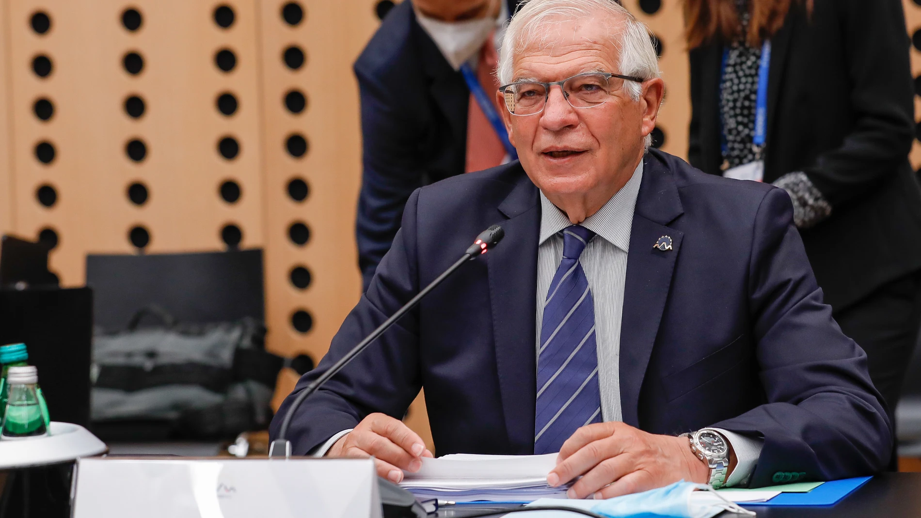 El Alto Representante de la UE, Josep Borrell, en la reunión informal de ministros de Defensa y Exteriores de la UE en Kranj (Eslovenia)