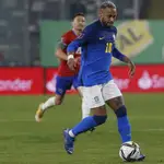 Neymar, durante el Chile-Brasil disputado en Santiago.