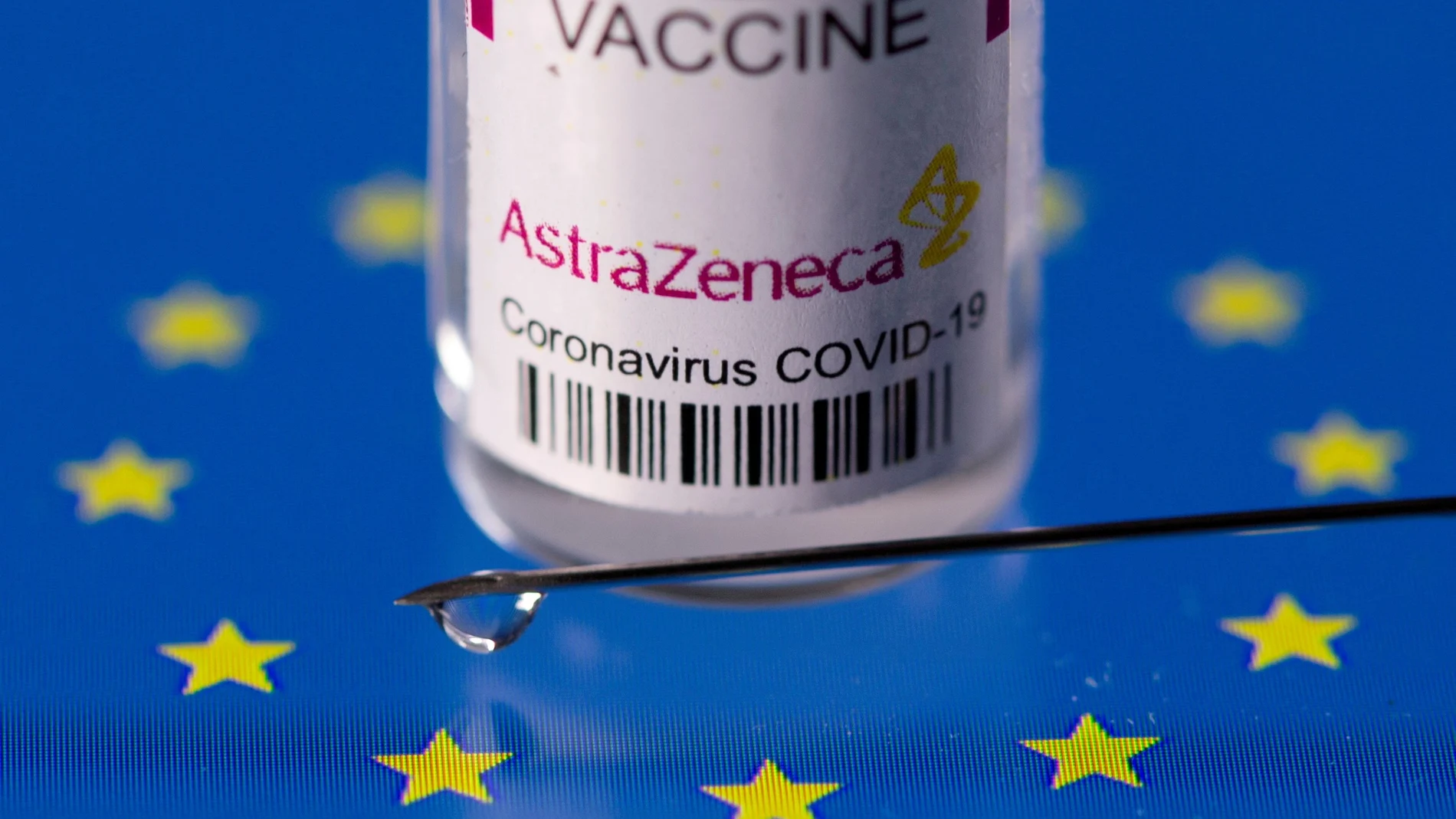 Vial de la vacuna de AstraZeneca