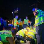 Joven motorista herido en accidente en Madrid