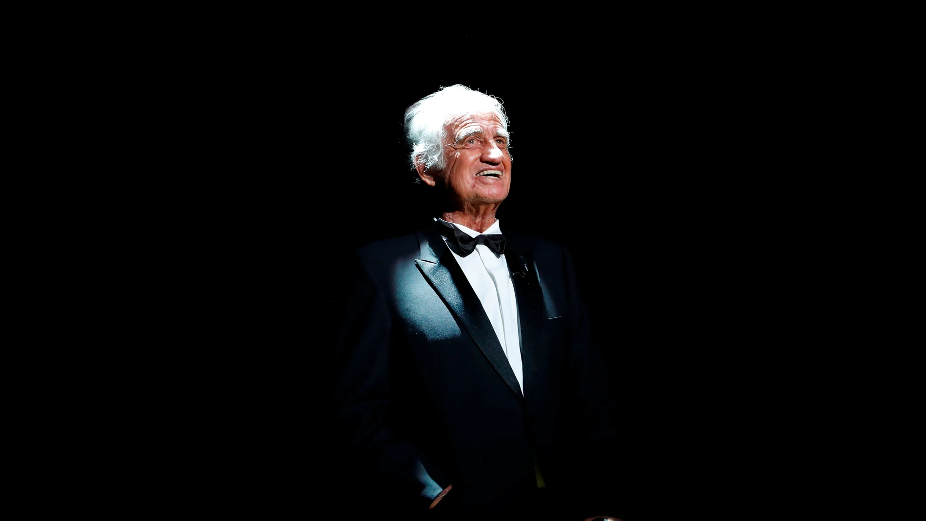 Jean-Paul Belmondo, en 2017, durante el homenaje que se le rindió en los Premios Cesar