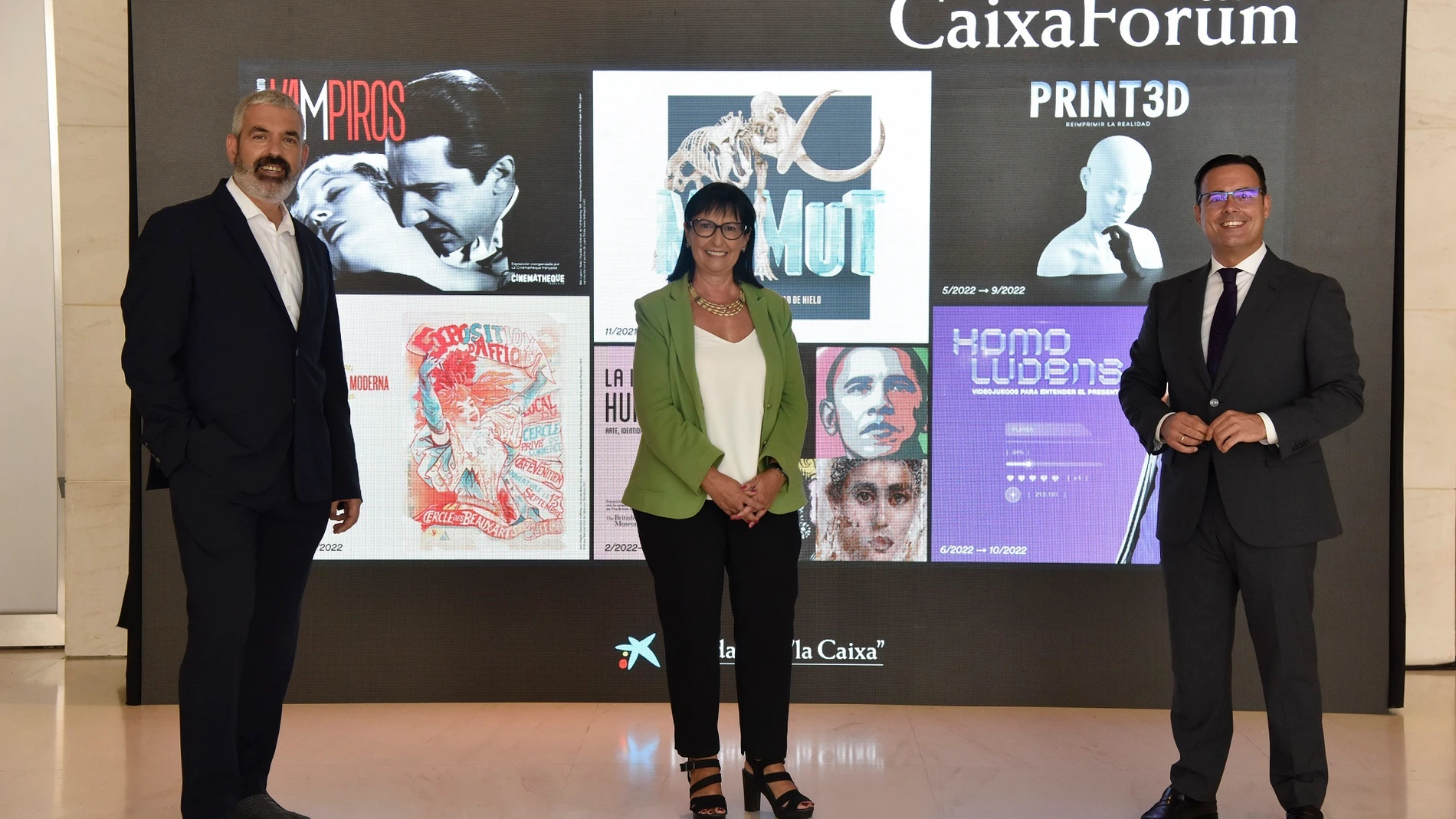 Elisa Durán e Ignasi Miró, en la presentación de la programación cultural de Caixaforum.LA CAIXA07/09/2021