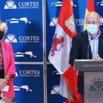Rueda de prensa de Francisco Igea junto a la consejera Verónica Casado