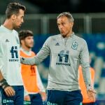 Luis Enrique con Busquets.