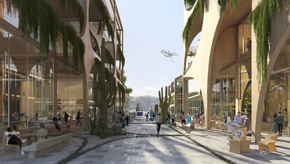 Diseño de la ciudad futurista Telosa
