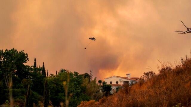 Incendio en Sierra Bermeja