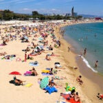 La playa de la Nova Icària, en Barcelona