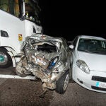 Accidente entre un camión y dos coches en la A-62, en Cuidad Rodrigo (Salamanca)