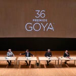 Imagen de la presentación esta mañana de la gala de los Premios Goya en Valencia en 2022