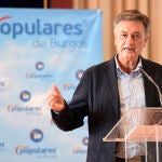 El secretario general del PP de Castilla y León, Francisco Vázquez, en la Junta Directiva del Partido Popular de Burgos