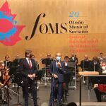 El consejero de Cultura y Turismo, Javier Ortega, y el alcalde de Soria, Carlos Martínez, inauguran el Festival Otoño Musical Soriano