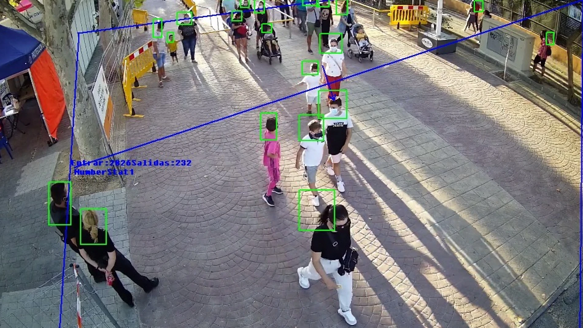 Un sistema de cámaras de reconocimiento facial permite controlar en tiempo real la entrada y salida de personas