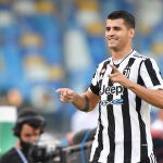 Álvaro Morata con la Juventus. (AFP)