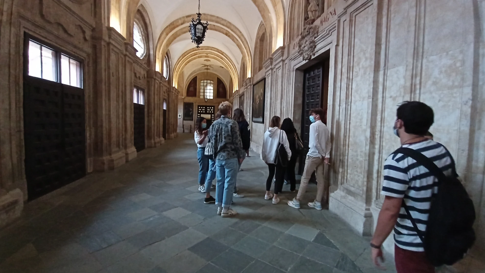 Alumnos en la Universidad Pontificia de Salamanca