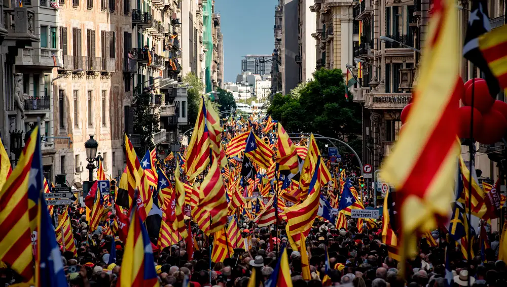 Celebración de La Diada en Cataluña