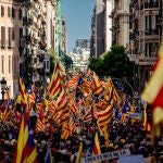 Celebración de La Diada en Cataluña
