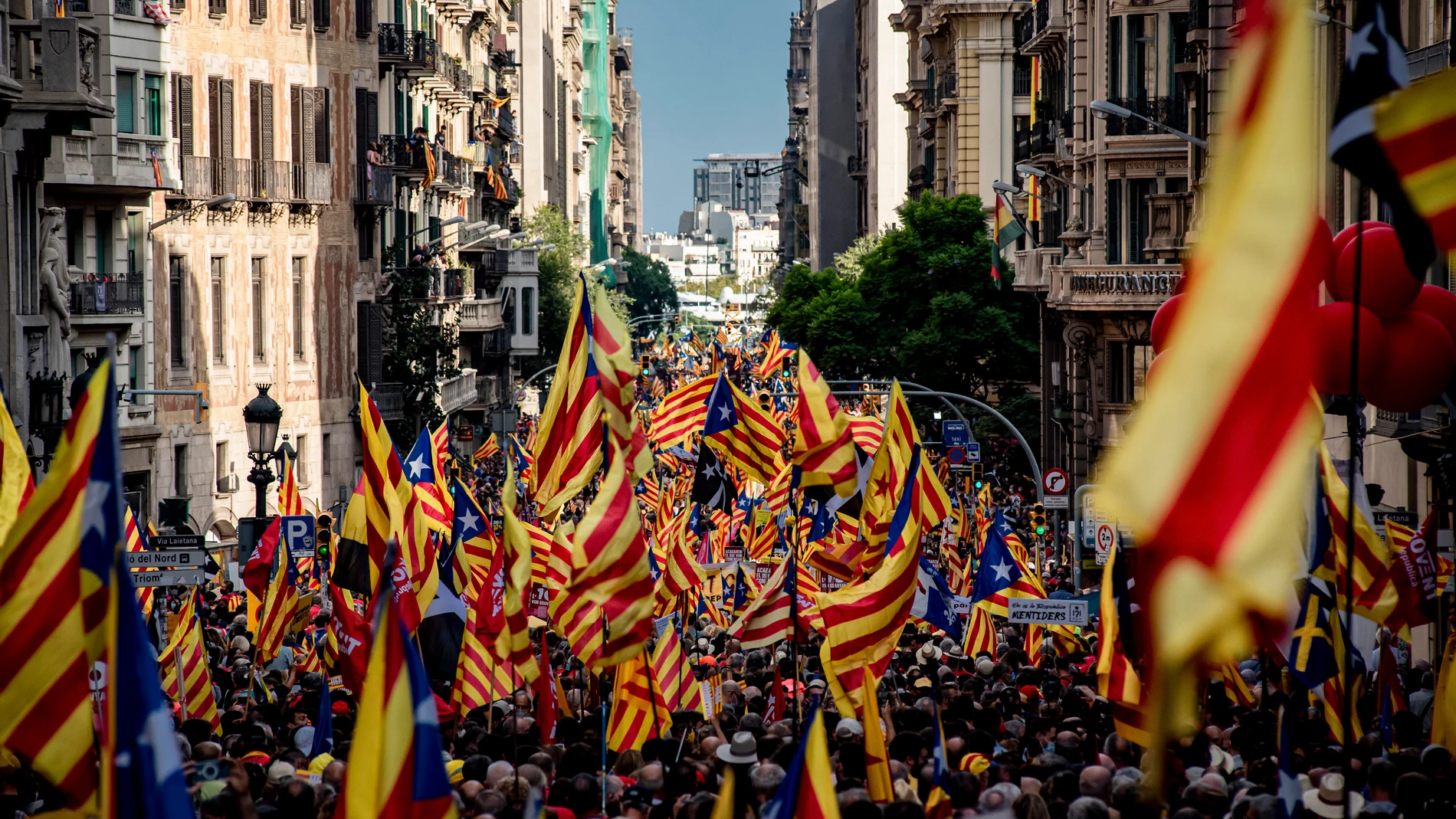 Celebración de La Diada en Cataluña