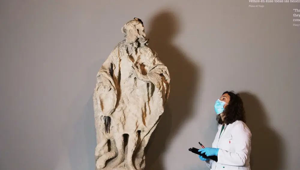 Arranca el montaje de la exposición ''''Non finito. El arte de lo inacabado''''