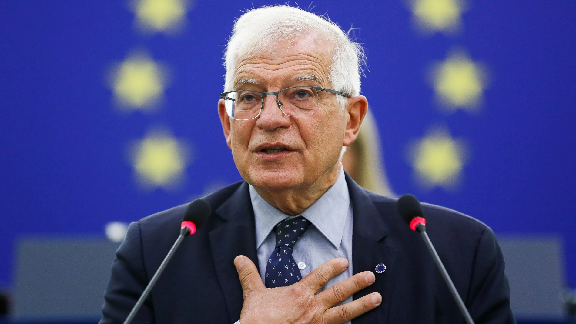 El Alto Representante de la UE para Política Exterior, Josep Borrell, en Estrasburgo