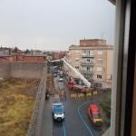 Desprendimiento de un muro antiguo convento Las Gordillas (XVI) sin víctimas