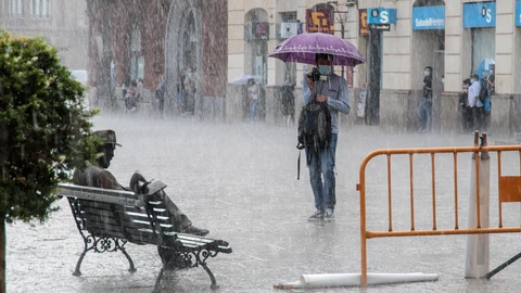 Fuertes tormentas en Castilla y León