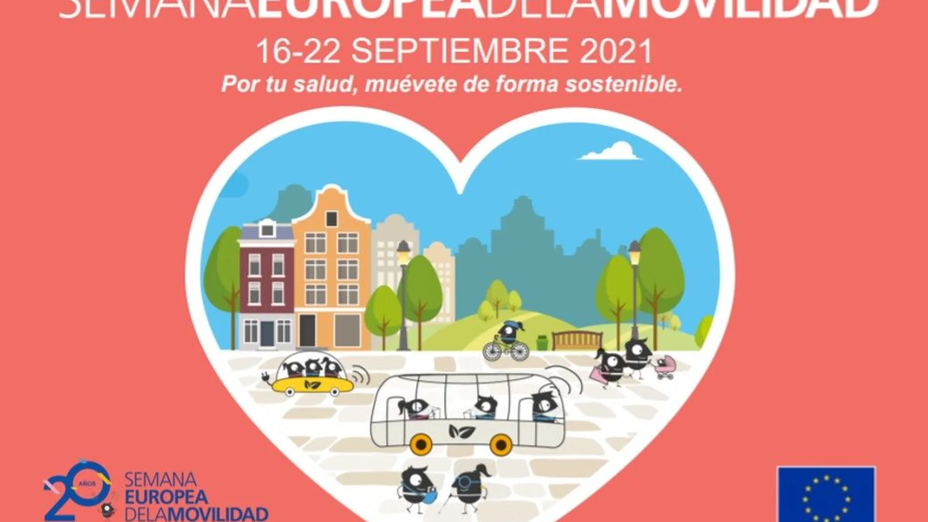 Cartel anunciador de la Semana Europea de la Movilidad de León