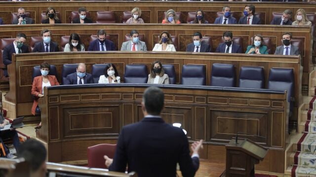 El presidente del Gobierno interviene en una sesión de control al Gobierno en el Congreso de los Diputados, el pasado día 15