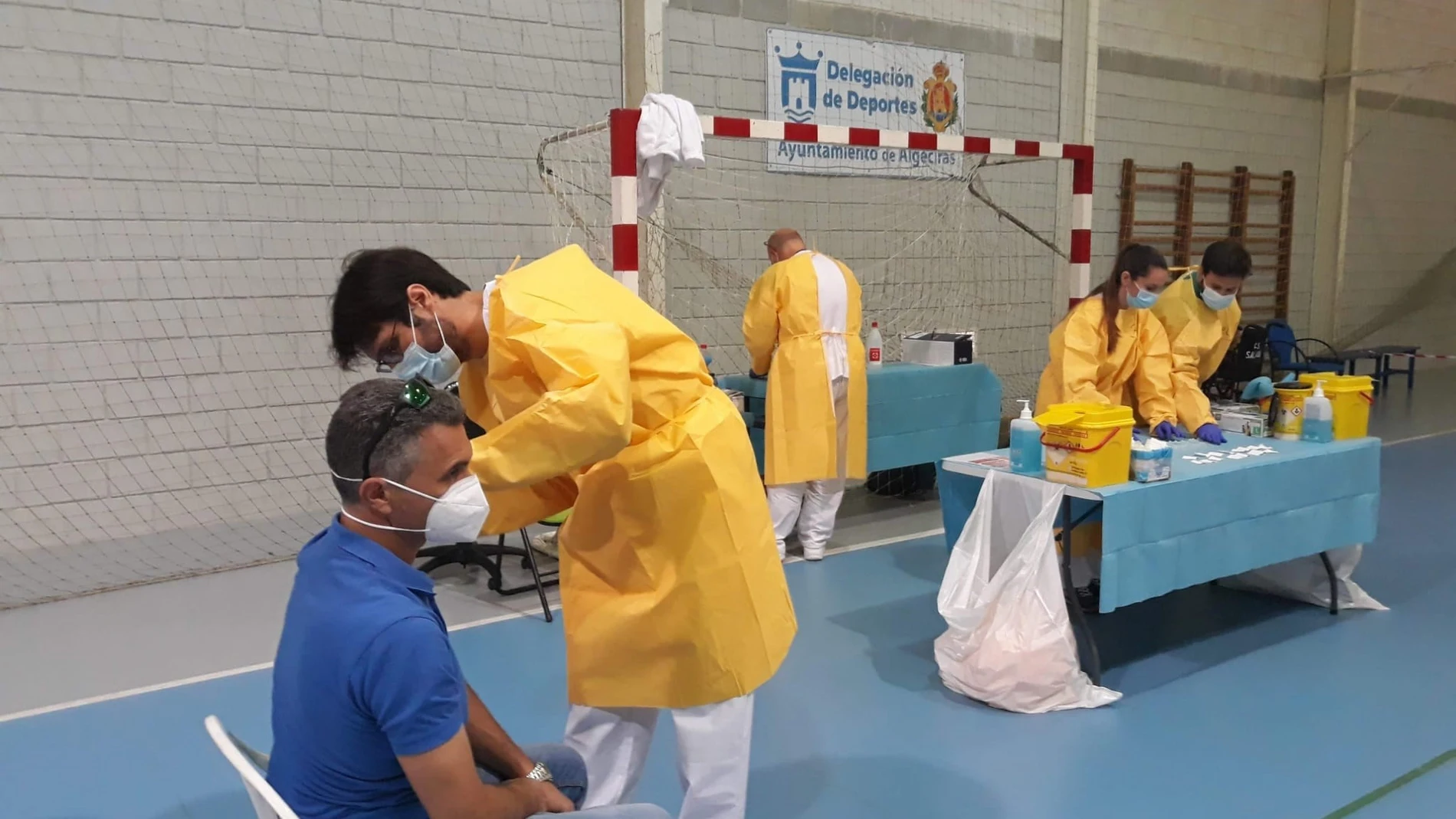 Vacunación en Algeciras.