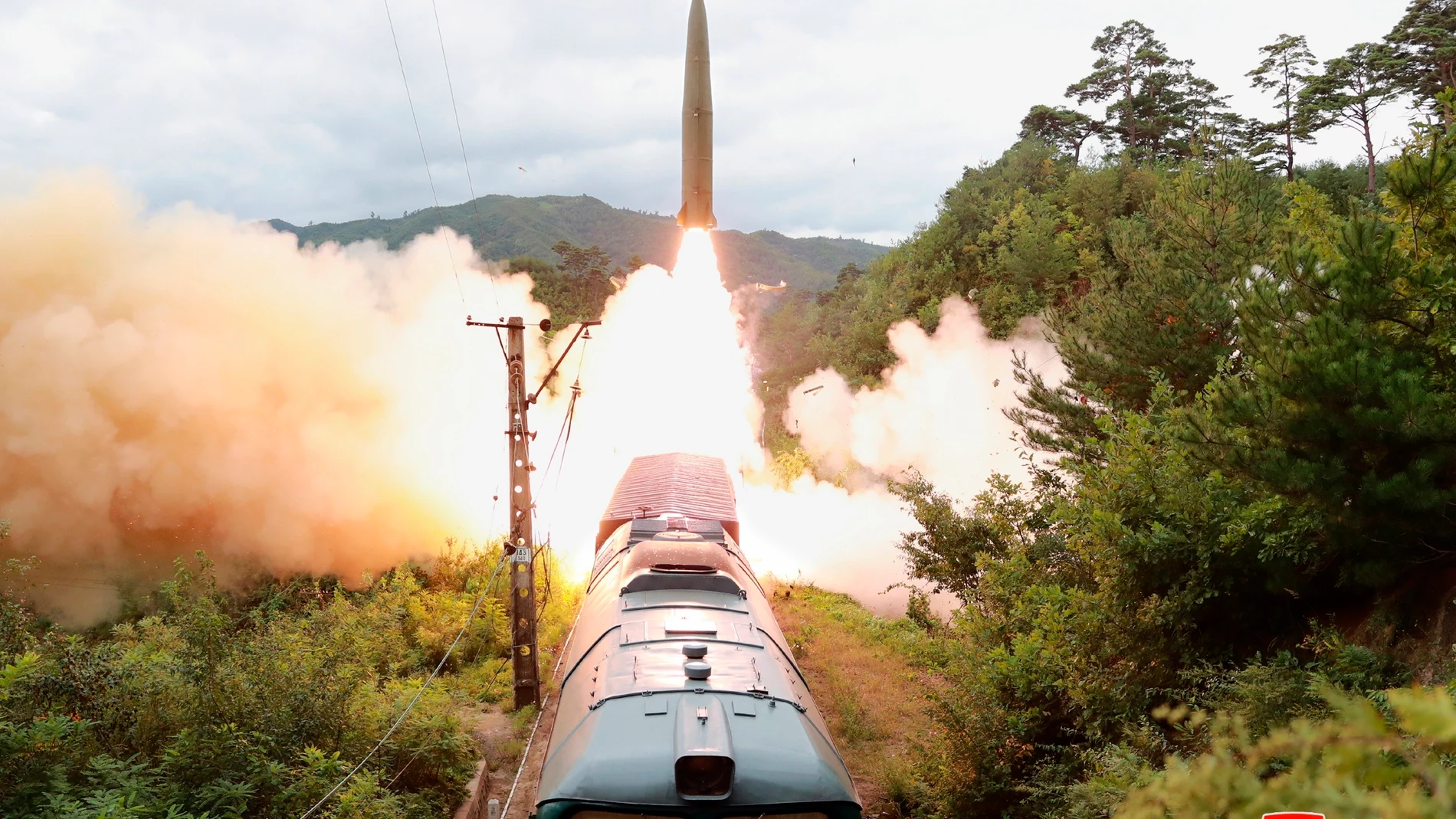 El misil lanzado desde un tren en Corea del Norte