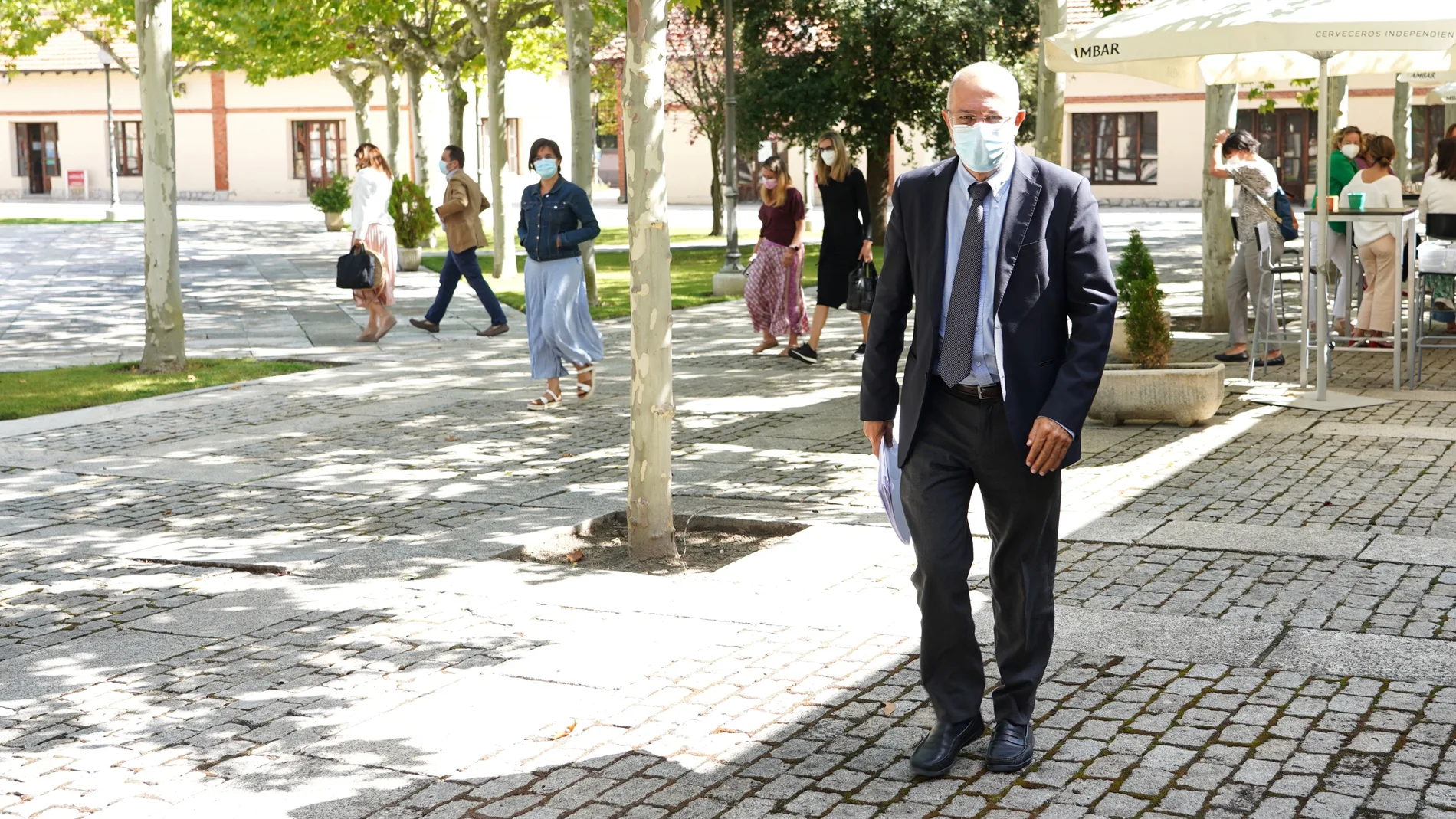 El vicepresidente Francisco Igea, antes de comparecer en rueda de prensa tras el Consejo de Gobierno.