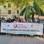 Imagen de la protesta realizada por la Federación Salud Mental